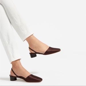 Everlane the tapered square toe sling back